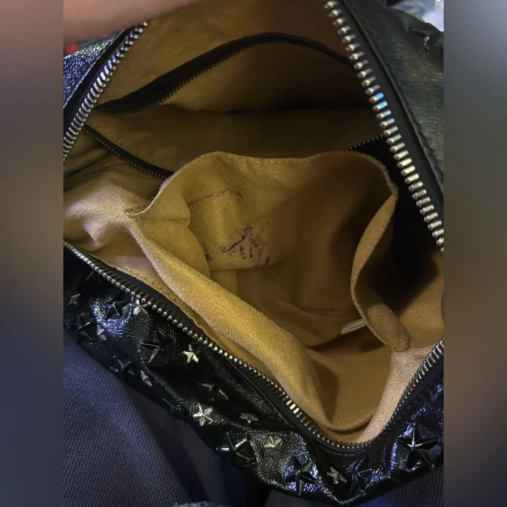 Jimmy Choo Star Studded Leather Shoulder Bag - Picture 16 of 16